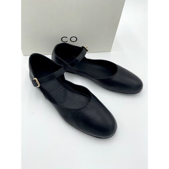 Co. Round Toe D'Orsay Flat in Black size 39.5 - Picture 4 of 14
